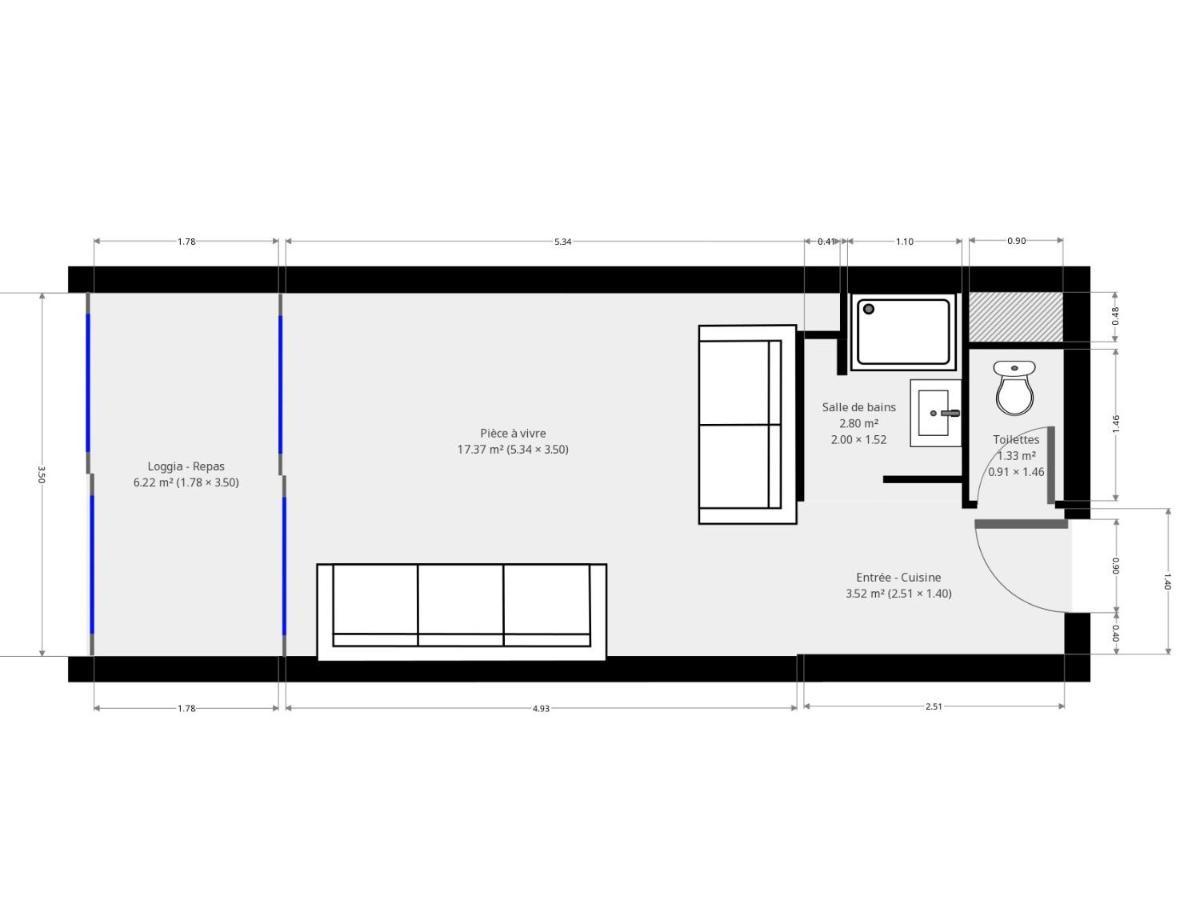 Studio 2-3 Pers Parking Clim Vue Port Et Mer La Grande-Motte Exterior photo