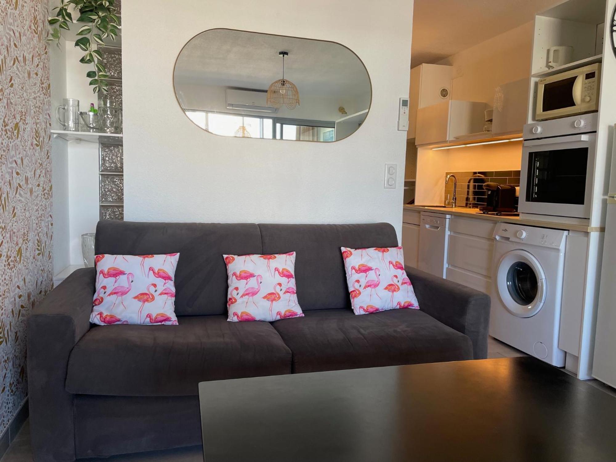 Studio 2-3 Pers Parking Clim Vue Port Et Mer La Grande-Motte Exterior photo